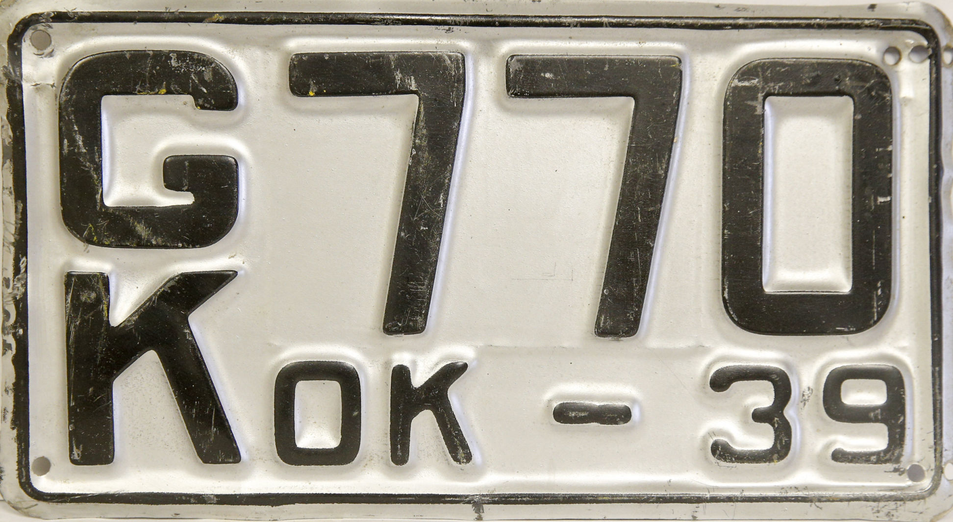 Oklahoma license plates
